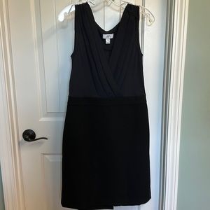Loft Navy/Black dress w/side zipper.